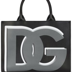 Dolce & Gabbana  DG Daily logo-print calf leather shopper bag