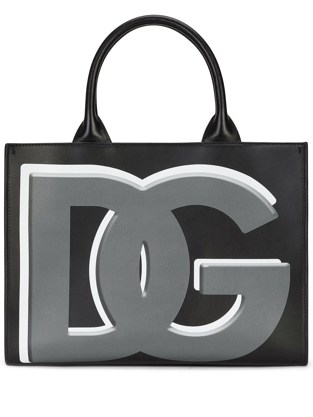 Dolce & Gabbana DG Daily logo-print calf leather shopper bag