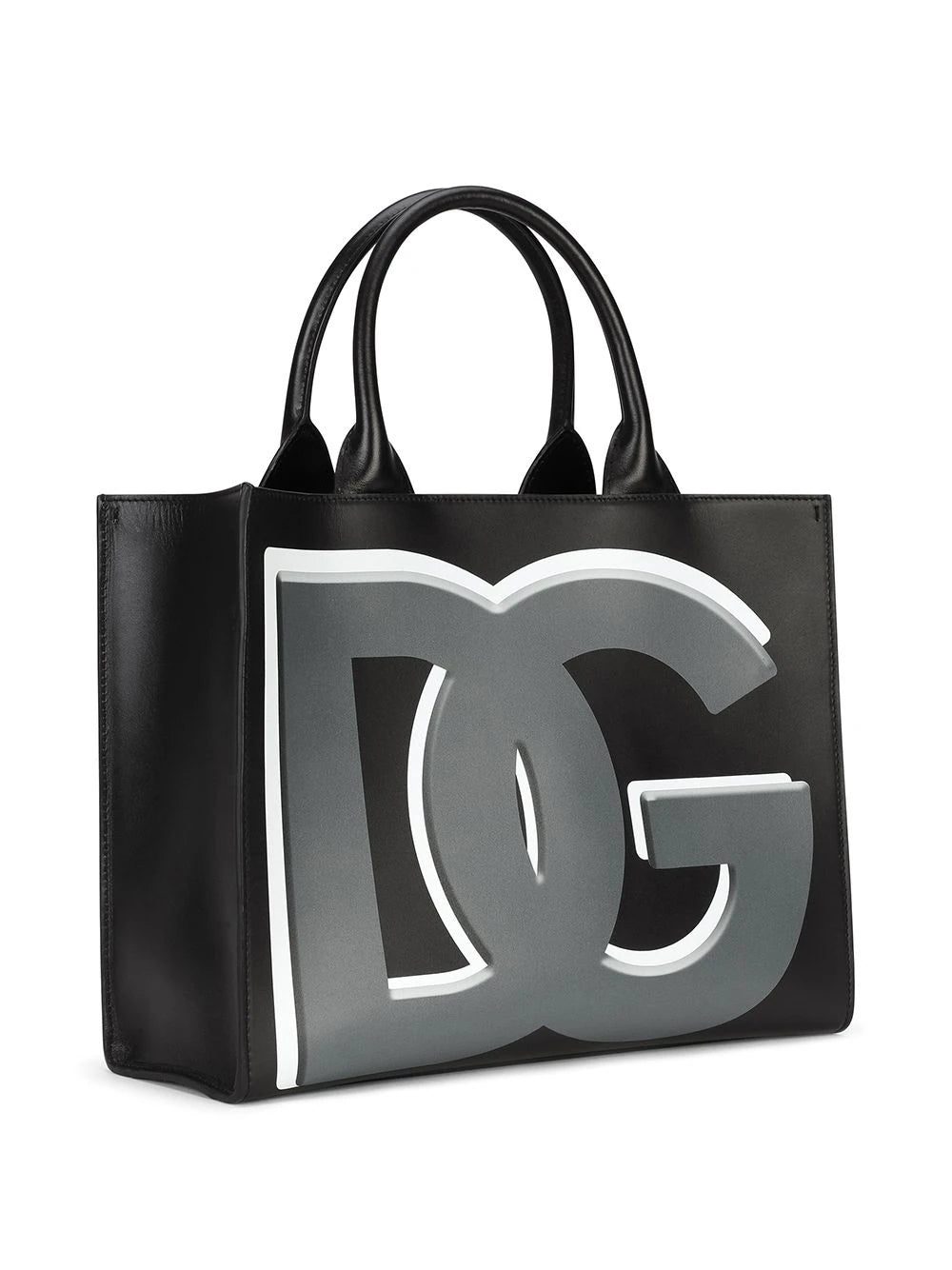 Dolce & Gabbana DG Daily logo-print calf leather shopper bag - Image 3