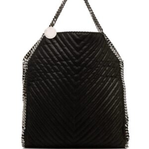 Stella McCartney large Falabella chevron tote bag