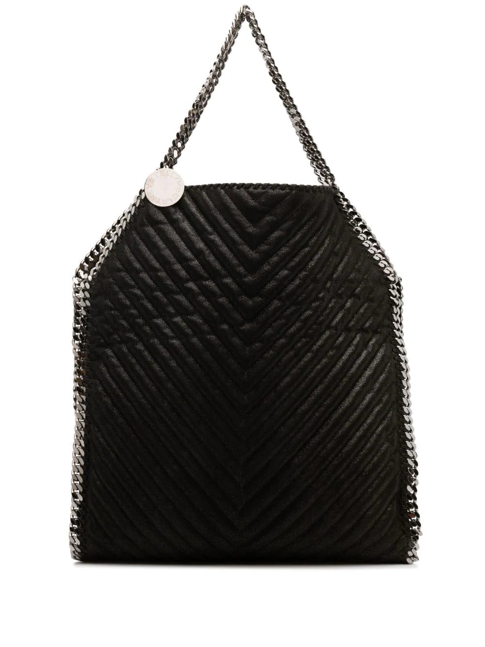 Stella McCartney large Falabella chevron tote bag