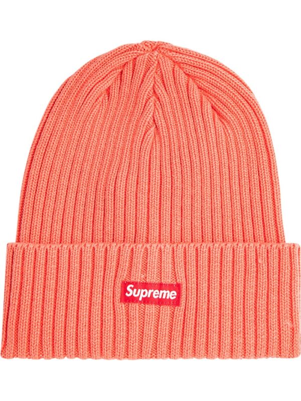 Supreme overdyed ribbed-knit beanie