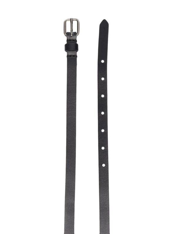 Karl Lagerfeld  thin grained leather belt - Image 2