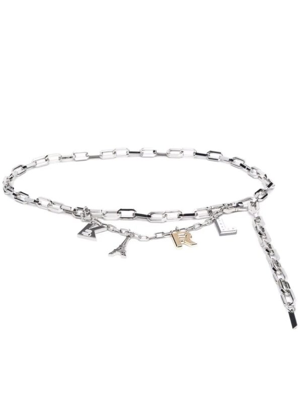 Karl Lagerfeld  letter-charm chain belt