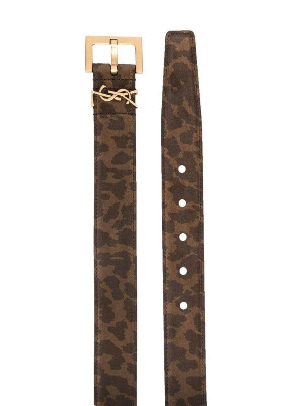 Saint Laurent  animal-print monogram belt - Image 2