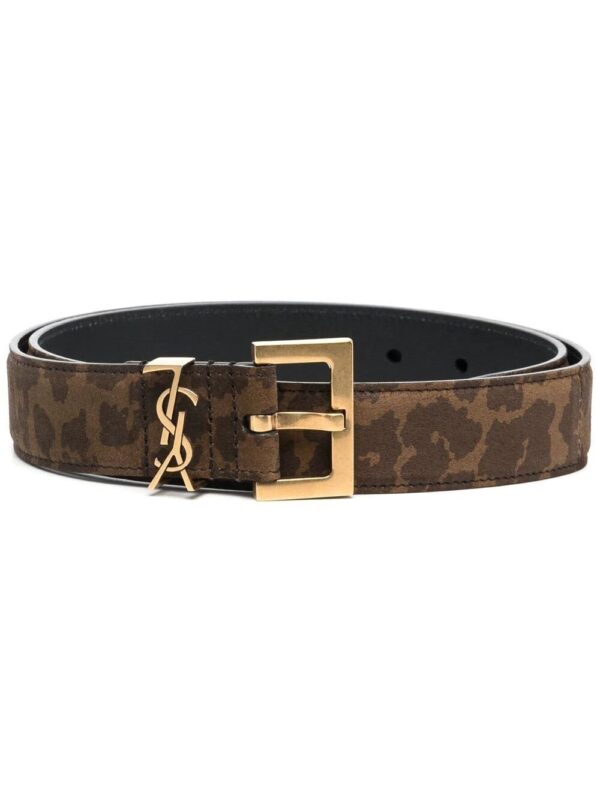 Saint Laurent  animal-print monogram belt