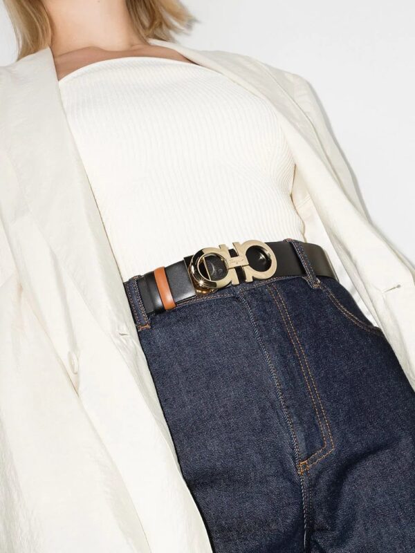 Ferragamo  Gancini reversible leather belt - Image 2