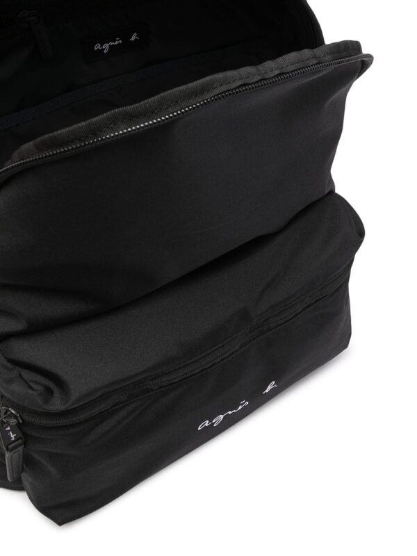 agnès b. logo-print backpack - Image 2