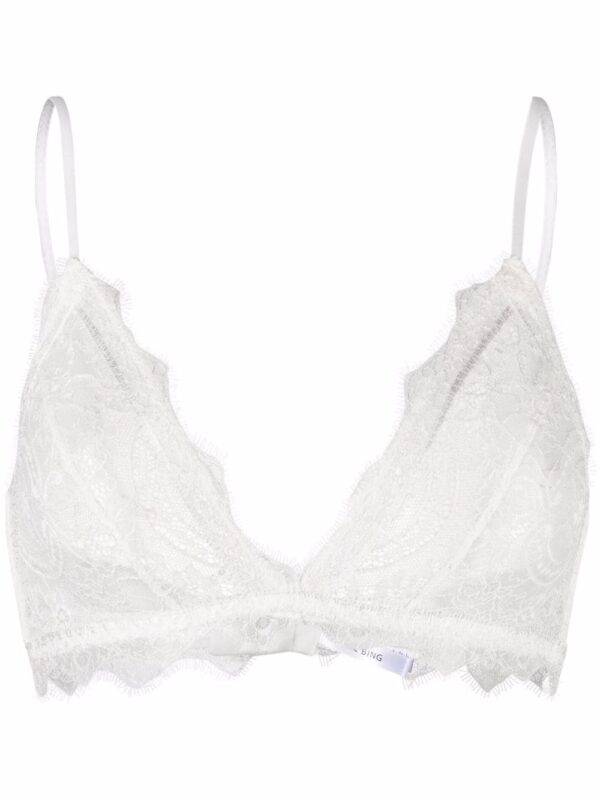 ANINE BING  triangle lace bra