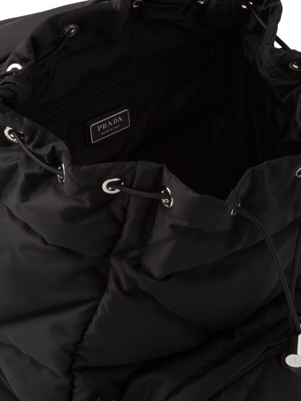 Prada Re-Nylon logo-plaque backpack - Image 4
