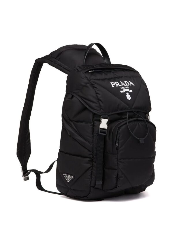 Prada Re-Nylon logo-plaque backpack - Image 3