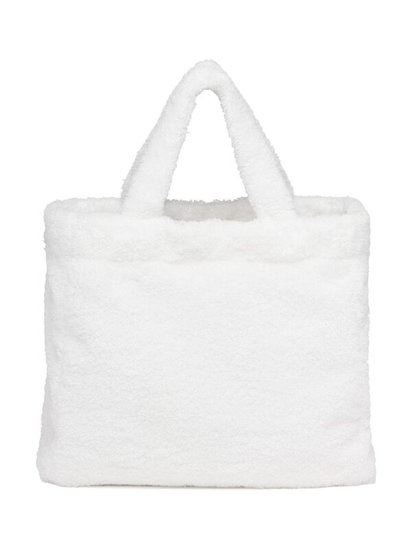 Prada  logo-print terry-cloth tote bag - Image 3