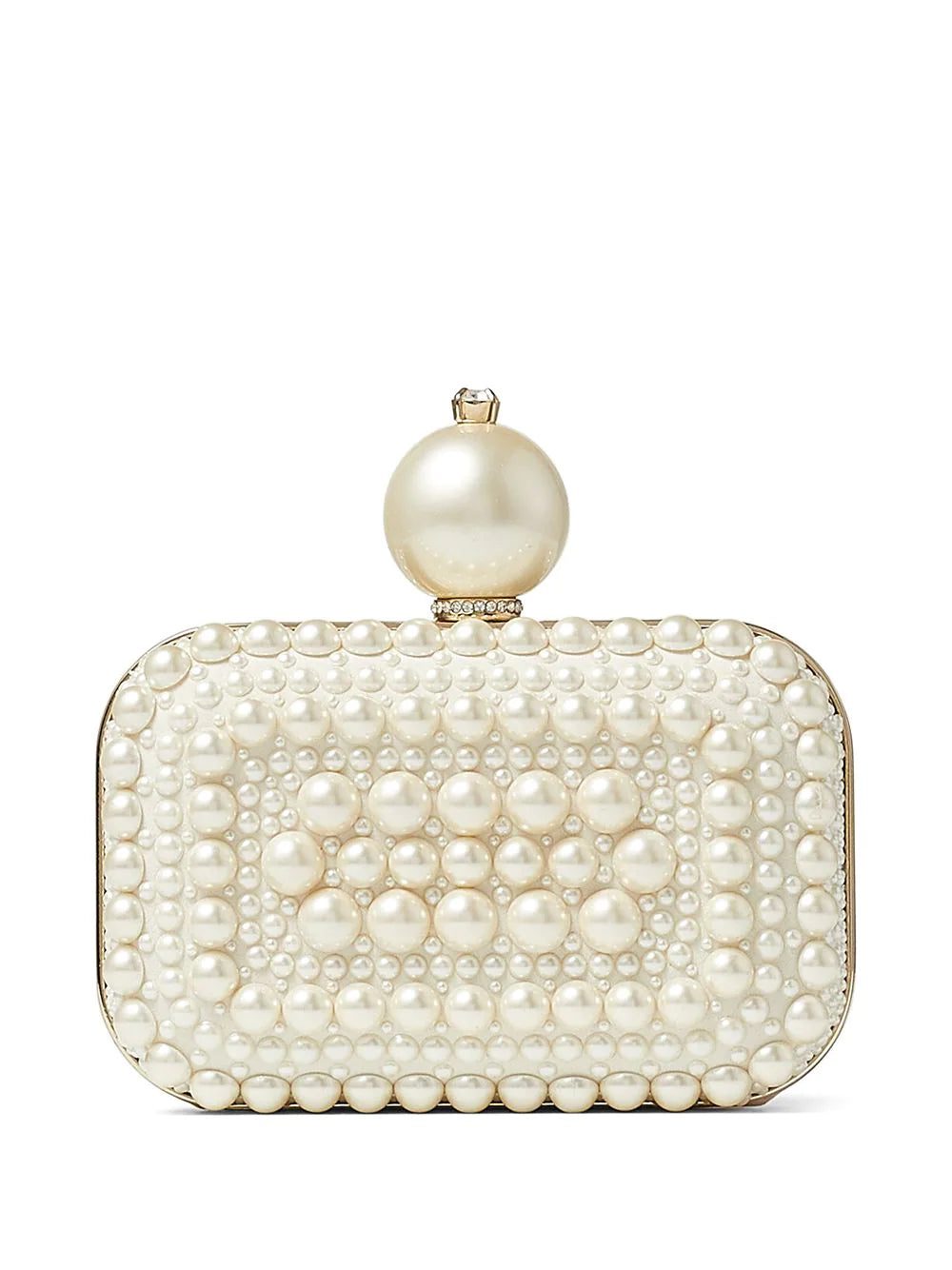 Jimmy Choo Micro Cloud pearl-embellished clutch bag - Image 2