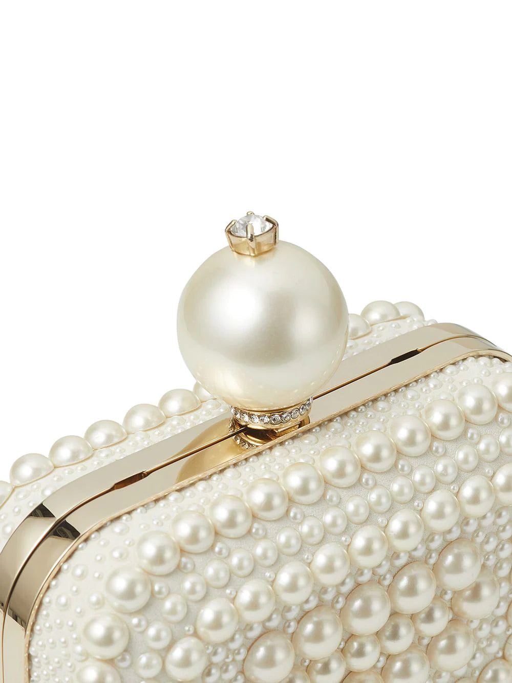 Jimmy Choo Micro Cloud pearl-embellished clutch bag - Image 3
