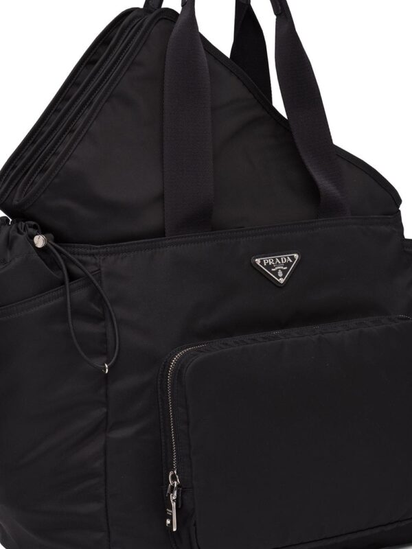 Prada enamel logo plaque changing bag - Image 3