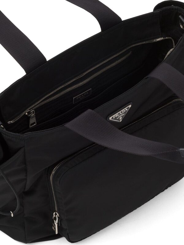 Prada enamel logo plaque changing bag - Image 4