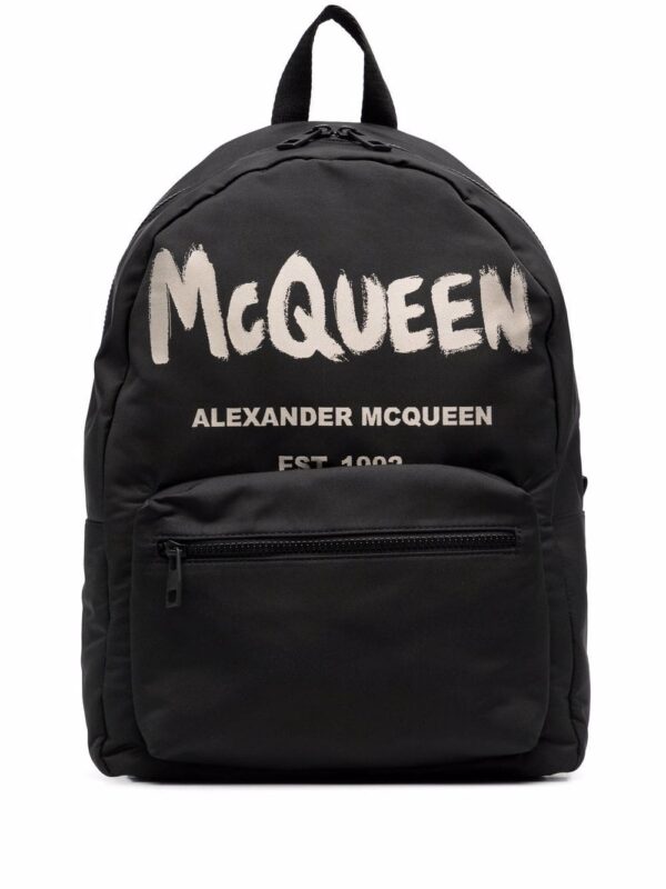 Alexander McQueen Graffiti Metropolitan printed backpack