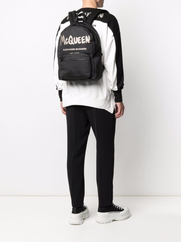 Alexander McQueen Graffiti Metropolitan printed backpack - Image 2