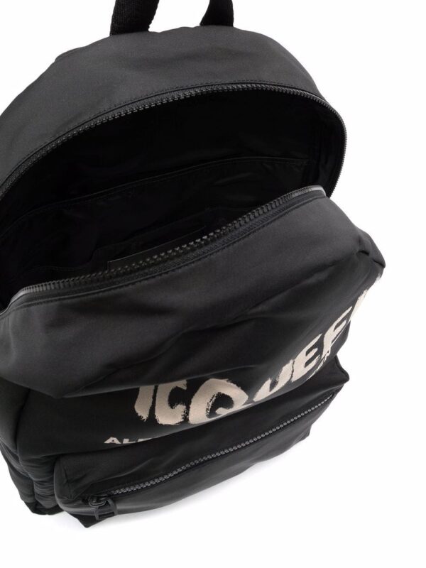 Alexander McQueen Graffiti Metropolitan printed backpack - Image 5