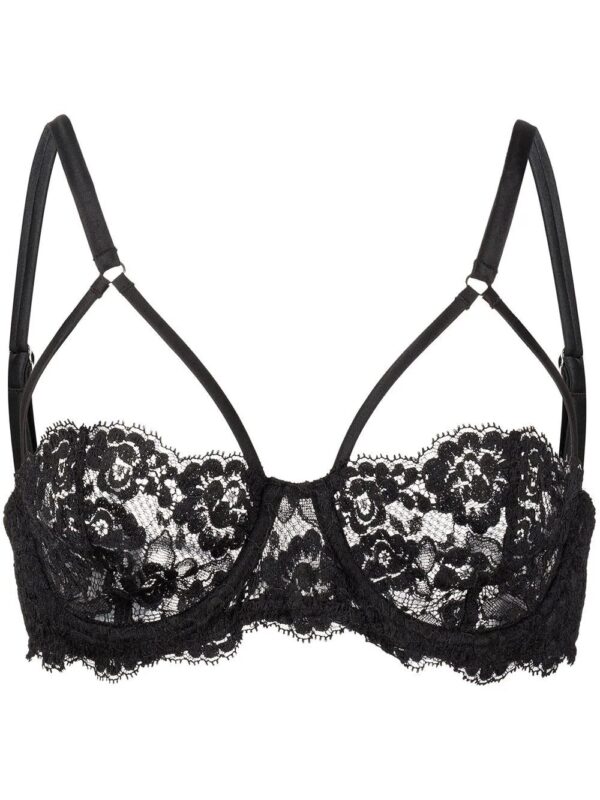 Fleur Du Mal  Foxy lace half-cup bra