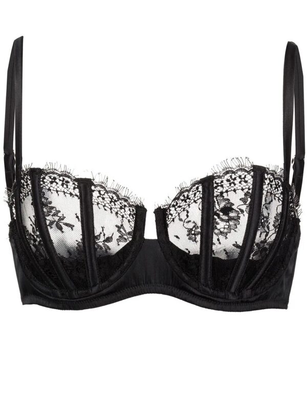 Fleur Du Mal  Frankie Lace boned balconette bra