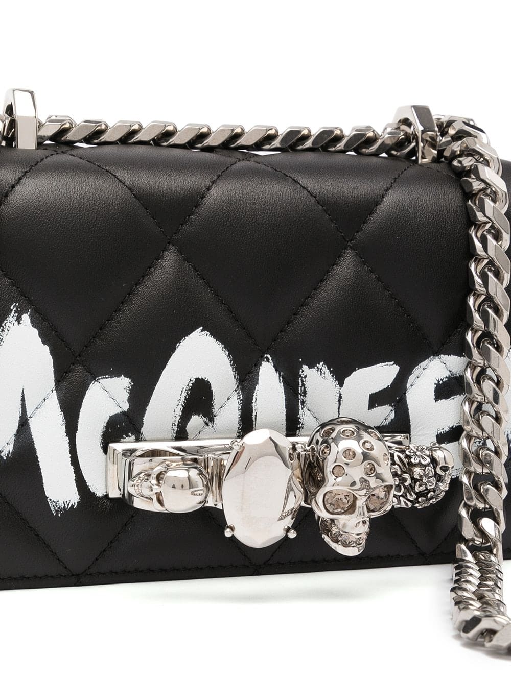 Alexander McQueen mini jewelled satchel bag - Image 4