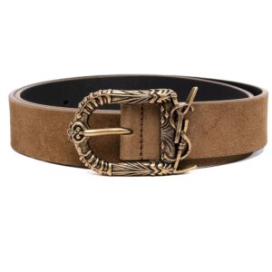 Saint Laurent  YSL logo leather belt