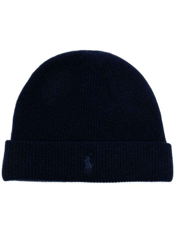 Polo Ralph Lauren Polo logo-embroidered ribbed beanie hat