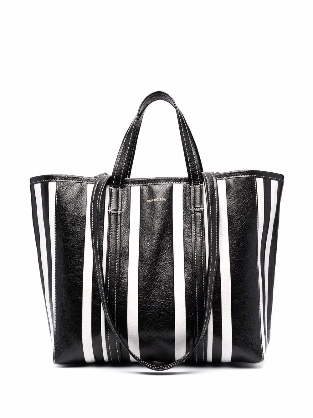 Balenciaga large Barbes East-West striped shopper tote