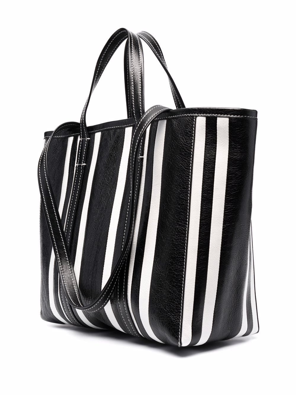 Balenciaga large Barbes East-West striped shopper tote - Image 3