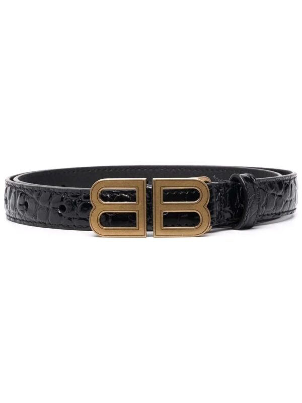 Balenciaga  Hourglass logo-buckle belt