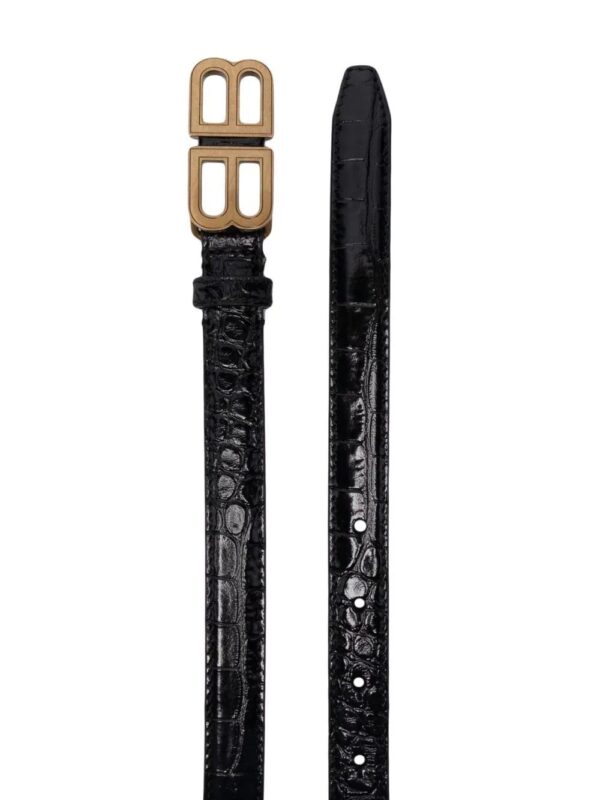 Balenciaga  Hourglass logo-buckle belt - Image 2