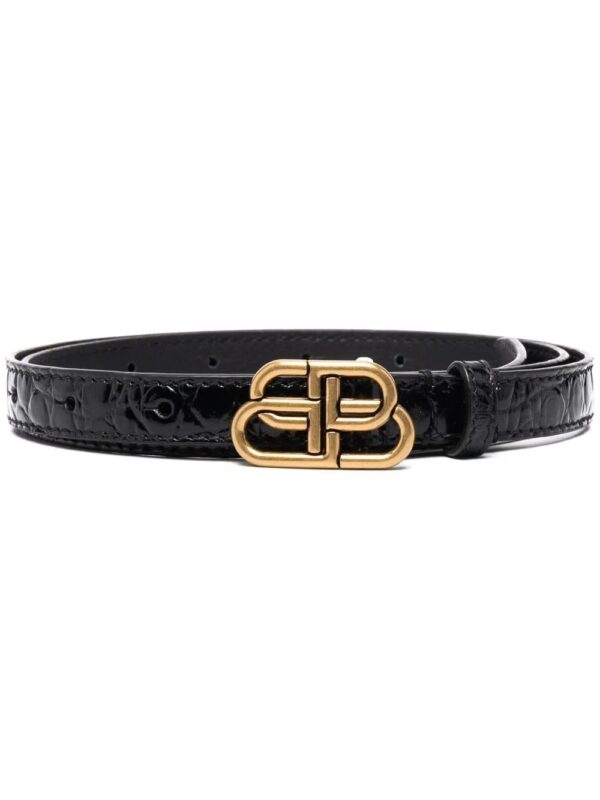 Balenciaga  logo-buckle belt