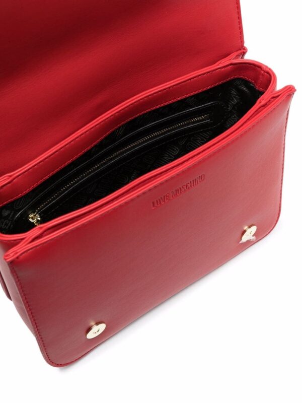 Love Moschino quilted logo-plaque shoulder bag - Image 5
