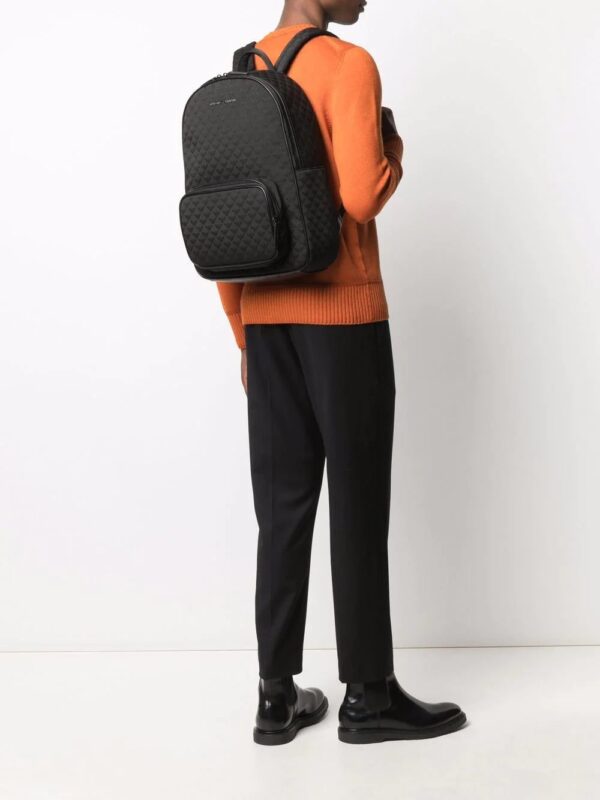 Emporio Armani jacquard-logo zip-around backpack - Image 2