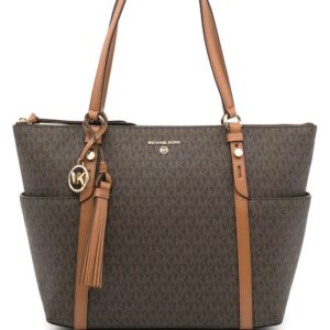 Michael Kors monogram-print leather tote bag