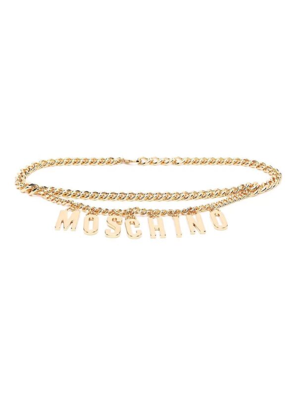 Moschino  logo-lettering chain belt