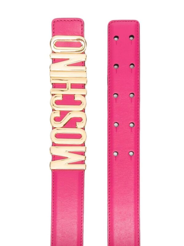 Moschino  logo-plaque adjustable-fit belt - Image 2