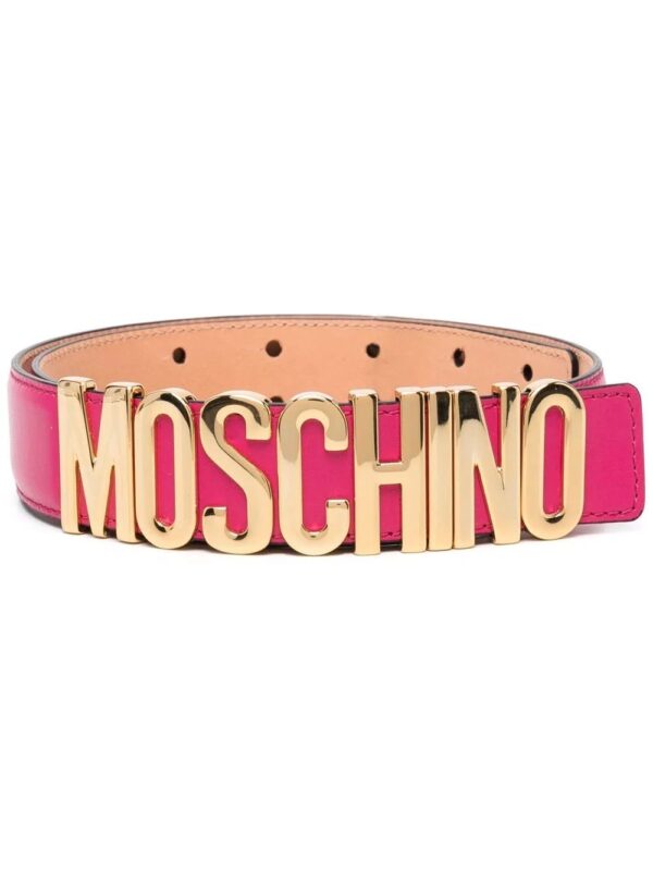 Moschino  logo-plaque adjustable-fit belt