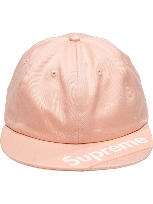 Supreme visor label 6-panel cap