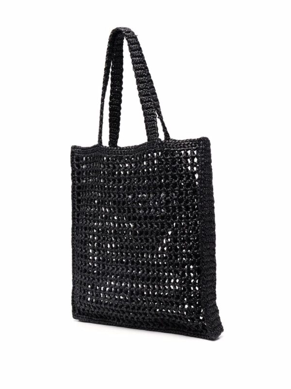 Prada interwoven-design logo-print shoulder bag - Image 3