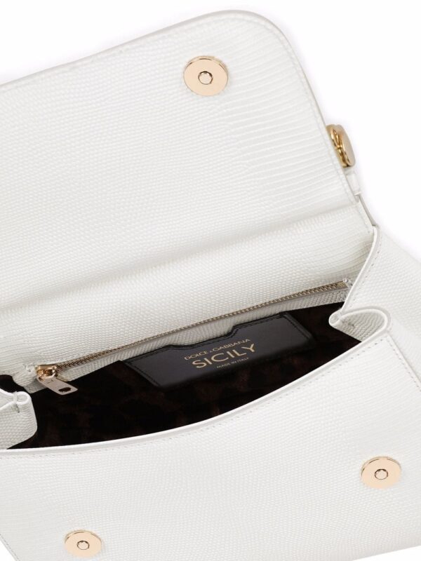 Dolce & Gabbana medium Sicily iguana-print top-handle bag - Image 5