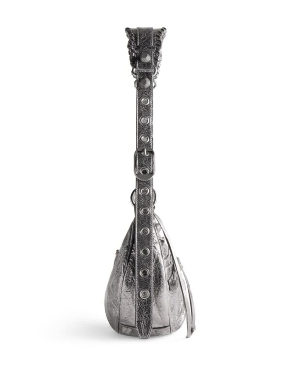Balenciaga small Le Cagole metallic shoulder bag - Image 3
