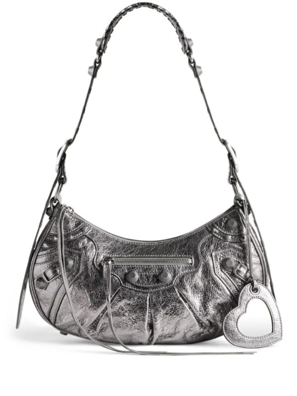 Balenciaga small Le Cagole metallic shoulder bag