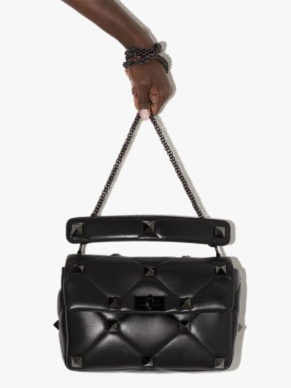 Valentino Garavani  Roman Stud leather tote bag. - Image 4