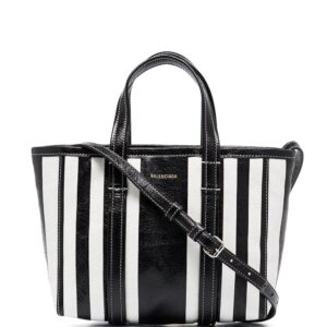 Balenciaga small Barbes East-West striped shopper tote