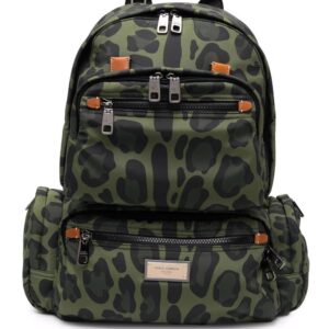 Dolce & gabbana  leopard-print backpack