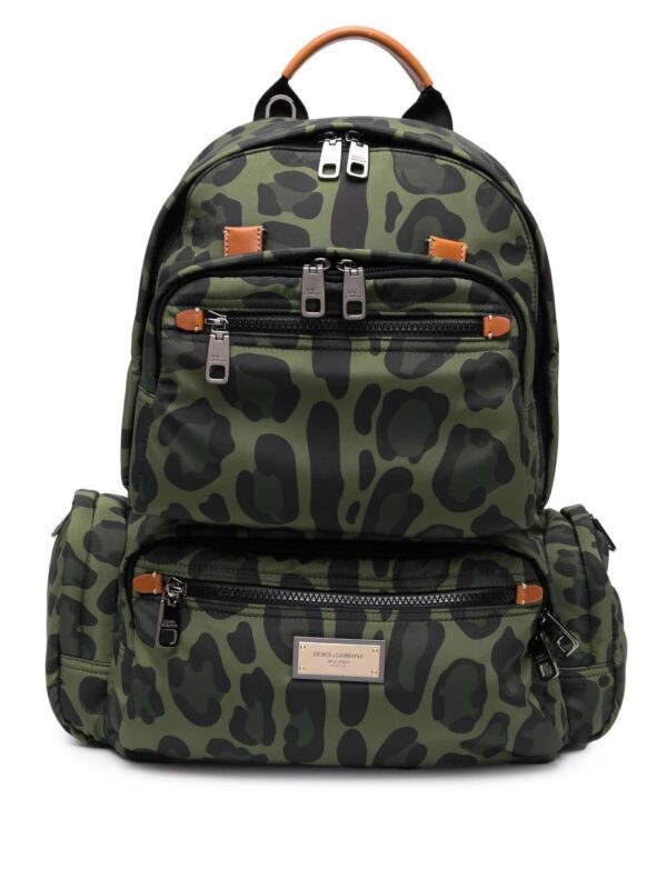 Dolce & gabbana  leopard-print backpack