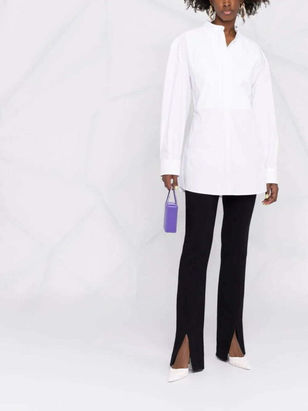 Valentino Garavani  collarless half-button shirt - Image 2