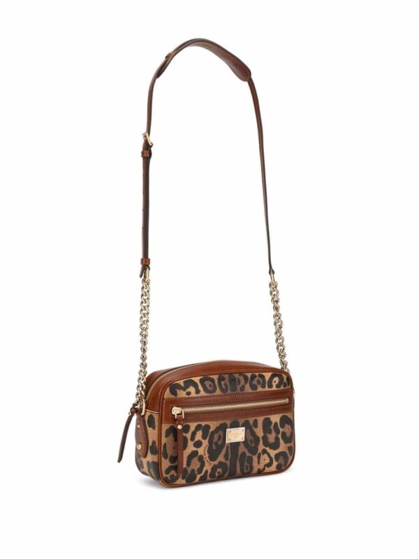 Dolce & Gabbana medium Crespo leopard-print crossbody bag - Image 4